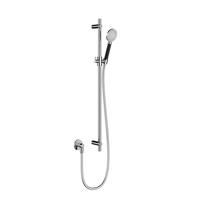 Hotbath Cobber glijstang 90cm met wandaansluitbocht 150cm doucheslang en ronde handdouche chroom M308CR - thumbnail