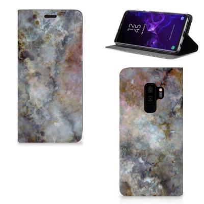 Samsung Galaxy S9 Plus | Standcase | Marmer Grijs