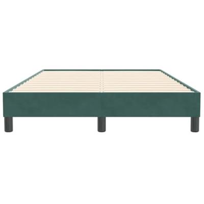 Boxspring zonder matras fluweel donkergroen 120x210 cm