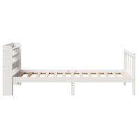 Bedframe zonder matras massief grenenhout wit 75x190 cm - thumbnail