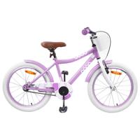 Kinderfiets 18 Inch voor 5-7 jaar Paars - thumbnail