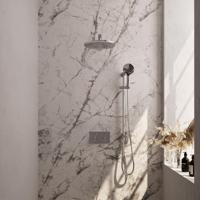 Brauer Chrome Edition Thermostatische Regendoucheset Inbouw - Hoofddouche 30 cm - Rechte Wandarm - Met Drukknoppen - Handdouche 3 Standen - Doucheslang - Geintegreerde Glijstang - Chroom - thumbnail