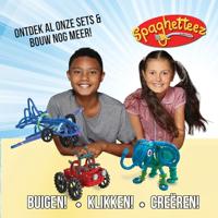 Clics Spaghetteez twist-a-saurus rex flexibele bouwstaafjes, 64dlg. - thumbnail
