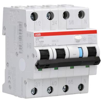 ABB-HAF DS 203NC | Aardlekautomaat 3p+N B-16A 30mA kracht automaat 400V 4 polig