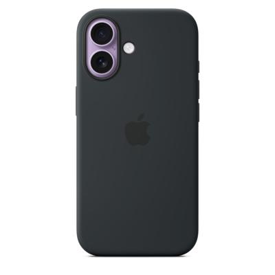 Apple Silicone Case iPhone 17 Zwart MagSafe compatible MGF14ZM/A - thumbnail