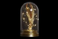 Verlichte decoratie DKD Home Decor Metaal Kristal Bloem 30 x 40 cm 12 x 12 x 22 cm - thumbnail