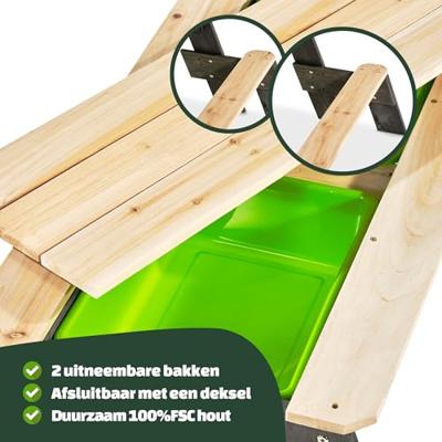 EXIT Aksent Zand-,Water- en Picknicktafel L (1 bankje) EXIT Aksent Zand-,Water- en Picknicktafel L (1 bankje)