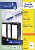 Avery-Zweckform Ordneretiketten L4761-100 61 x 192 mm Papier Wit Permanent hechtend 400 stuk(s) - thumbnail