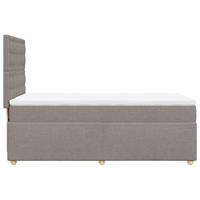 Boxspring met matras stof taupe 100x200 cm - thumbnail