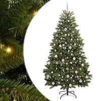 VidaXL Kunstkerstboom met 300 led groen 210 cm pvc en metaal - thumbnail