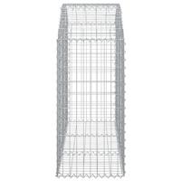 Schanskorf gewelfd 150x50x100/120 cm gegalvaniseerd ijzer - thumbnail