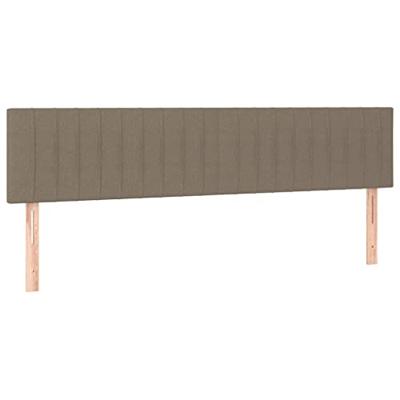 Hoofdbord LED 160x5x78/88 cm stof taupe