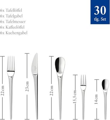 VILLEROY & BOCH - NewMoon 18/10 - Bestekset 6 persoons 30-dlg - thumbnail
