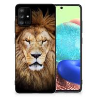 Samsung Galaxy A71 Dierenprint Telefoonhoesje Leeuw - thumbnail