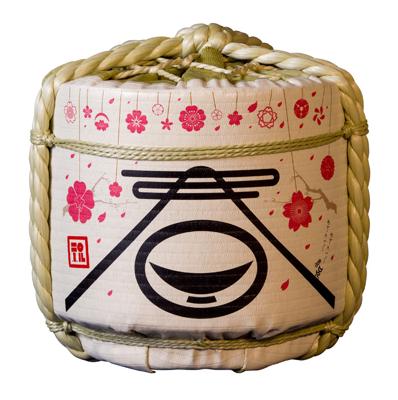 Decoratieve Sake Ton - Shumpumanmen - 63 x 63 cm Decoratieve Sake Ton - Shumpumanmen - 63 x 63 cm