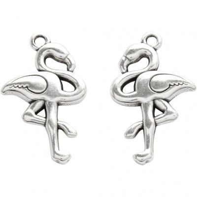 Creotime sieradenhangers 30 x 18 mm 2 stuks zilver