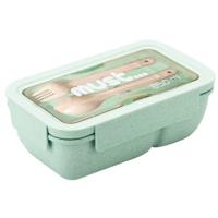 Diakakis lunchset Must unisex 19 x 12 cm groen 850 ml 3 delig - thumbnail