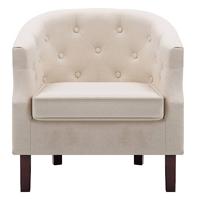 Fauteuil stof beige - thumbnail