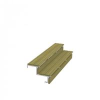 Stalen Buitentrap 2 Treden - 34,2º - 180 CM Breed - thumbnail