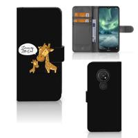 Nokia 7.2 | Nokia 6.2 Leuk Hoesje Giraffe - thumbnail