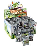 Greengift happy bear blauw in showdoos - thumbnail