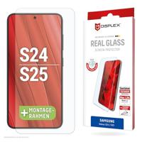 Displex Tempered Glass 2D / Clear (10H) for Samsung Galaxy S24, Eco Mounting Frame, Tempered Glass, Scratch-Resistant Protective Film, Case-Friendly - thumbnail