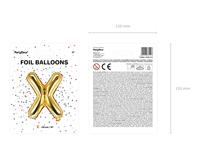 Folieballon Goud Letter &apos;X&apos; - 35cm - thumbnail