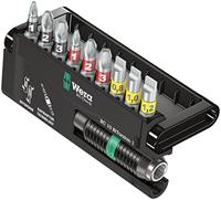Wera 8700-9/BTZ 05056374001 Bitset 10-delig Plat, Kruiskop Phillips, Kruiskop Pozidriv Bitset - thumbnail