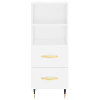 Dressoir 34,5x34x90 cm bewerkt hout wit - thumbnail