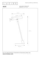 Lucide ALEC - Bureaulamp - LED 3 StepDim - G9 - 1x3W 2700K - Inclusief omwisselbare ringen - Zwart - thumbnail