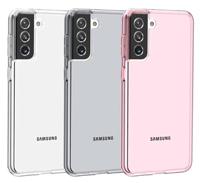 Casecentive Shockproof case Samsung Galaxy S21 black transparant - thumbnail