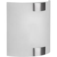 LED Wandlamp Vierkant Metaal Mat Nikkel - E27 Fitting - 1-Lichts - thumbnail