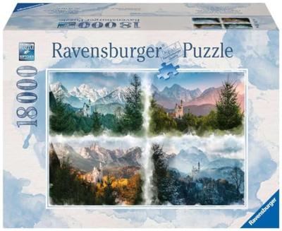 Ravensburger puzzel Kasteel in 4 seizoenen 18000 stukjes Ravensburger puzzel Kasteel in 4 seizoenen 18000 stukjes