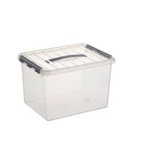 Sunware Q-line box 22 liter transp/metaal - thumbnail