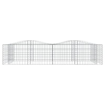 VidaXL Schanskorf gewelfd verhoogd 200x100x50 cm gegalvaniseerd ijzer VidaXL Schanskorf gewelfd verhoogd 200x100x50 cm gegalvaniseerd ijzer