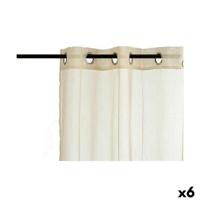Gordijn 140 x 260 cm Beige (6 Stuks) - thumbnail