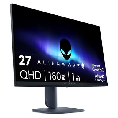 Alienware 27 Gaming Monitor - AW2725DM, QHD (2560x1440), 180Hz, Fast IPS, 1ms, NVIDIA G-SYNC Compatible, AMD FreeSync, 95% DCI-P3, HDR400, DisplayPort, 2 HDMI, 3 USB, 3 Jaar Garantie