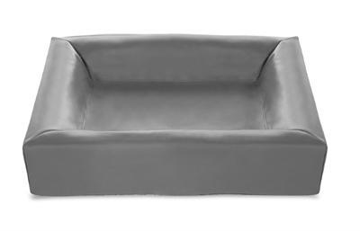 Bia bed kunstleer hoes hondenmand grijs