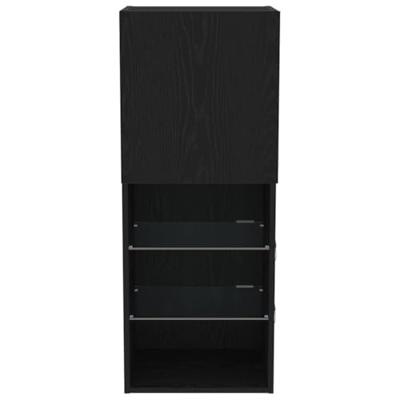 Tv-meubelset Zwart Eiken 40,5 x 30 x 102 cm Bewerkt hout