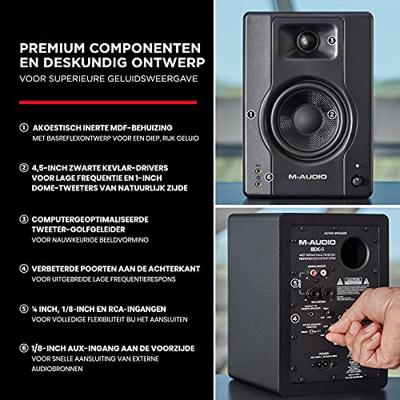 M-Audio BX4 actieve studiomonitor (set van 2)