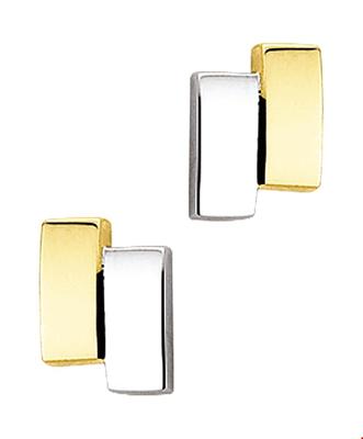 TFT Oorknoppen Bicolor Goud Glanzend 9.5 mm x 7 mm TFT Oorknoppen Bicolor Goud Glanzend 9.5 mm x 7 mm