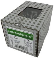 pgb-fasteners Universele Spaanplaatschroef RVS A2 VK-T Voldraad verzonken kop Ø 5,0x60 TX25 | 200 st | PGWVTVA00005000603 - thumbnail