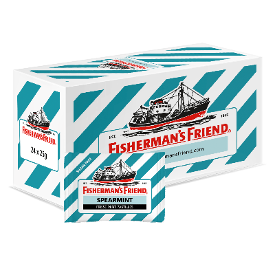 Fisherman's Friend spearmint suikervrij (24x 25gr)