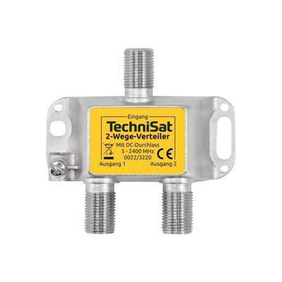 Technisat 2-Weg Verdeler DC-Doorvoer