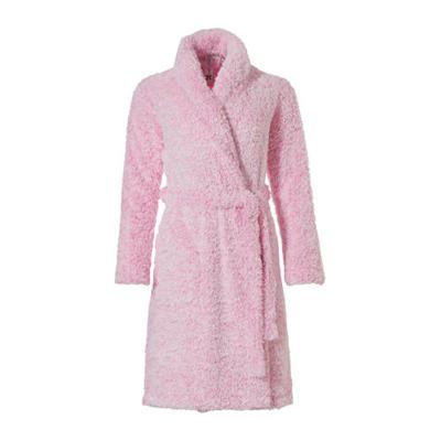 Rebelle damesbadjas fleece fluffy - kort model-L (44/46)