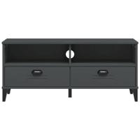 Tv-meubel VIKEN massief grenenhout antracietgrijs - thumbnail