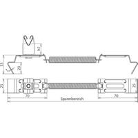DEHN DLH SG 8 H32 FG180.280 V2A Dakgeleiderhouder 1 stuk(s) - thumbnail