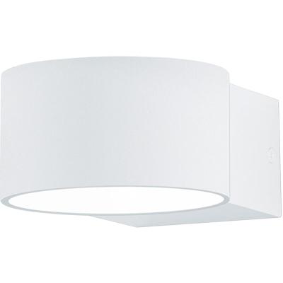 LED Wandlamp 4W Warm Wit 3000K Rond Mat Wit Aluminium OSRAM
