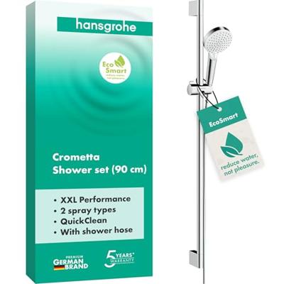Hansgrohe Crometta 2 stralen doucheset vario EcoSmart wit/chroom