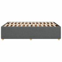 Bedframe zonder matras stof donkergrijs 140x190 cm - thumbnail